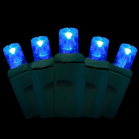 Conical LED String Light Blue