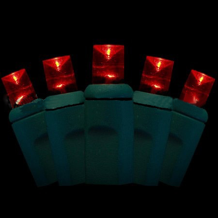 Conical LED String Light Red