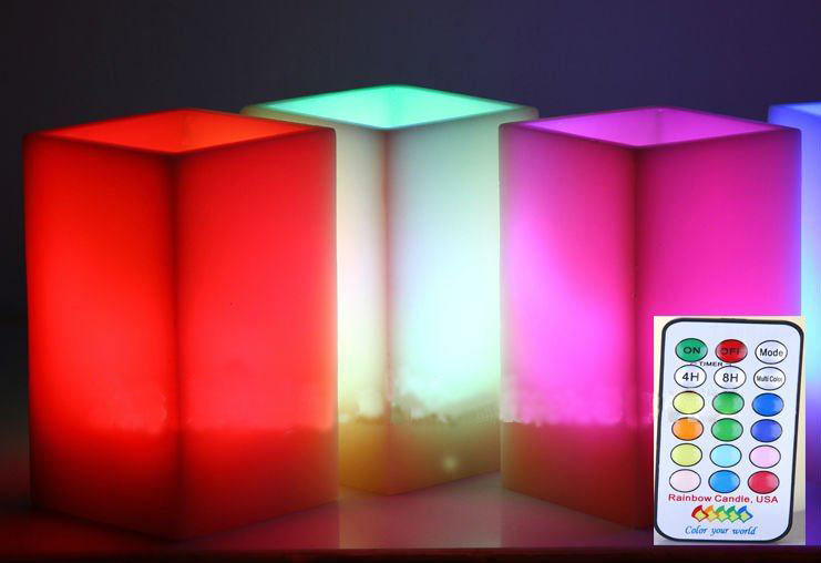 Battery Rainbow LED Candle Light