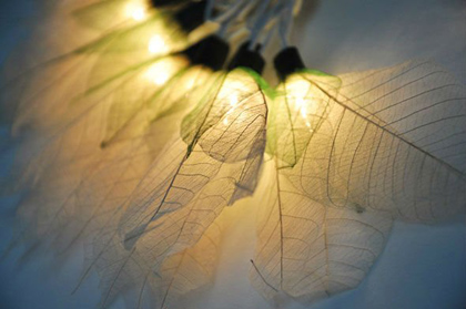 Bodhi Leaf Flower Wedding Party Lights