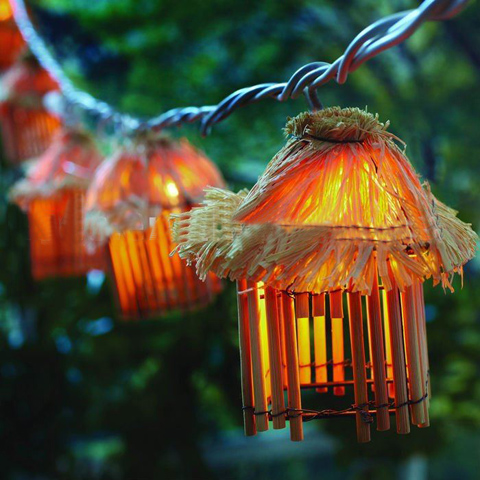 Tiki Hut String Light
