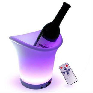 LED Illuminated Ice Wine Bucket